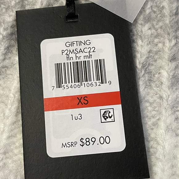 DKNY SWEATER CREW NECK WOMEN  BUBBLE SLEEVES COZY TWO GRAYS TONE COLOR SIZE XS - Picture 8 of 10